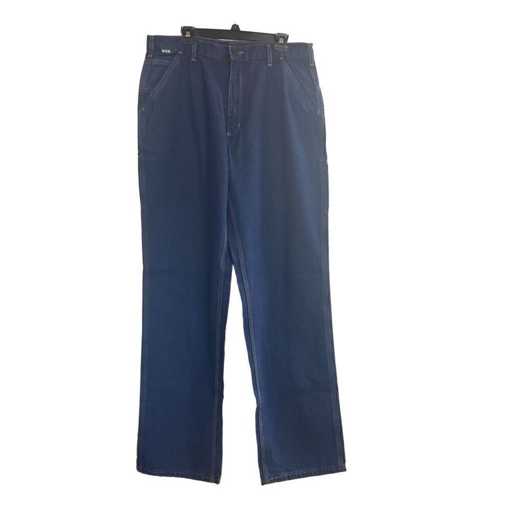 CARHARTT Men’‎ Flame Resistant Denim HRC2 Carpenter Jeans Size 36X36 Blue NEW
